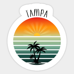 Tampa Sunset Sticker